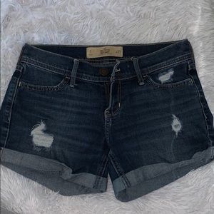Midi jean short